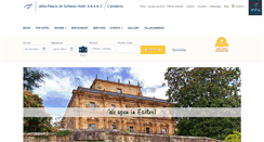 Desktop Screenshot of abbapalaciodesonaneshotel.com
